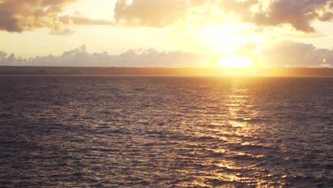 golden sunset over the ocean