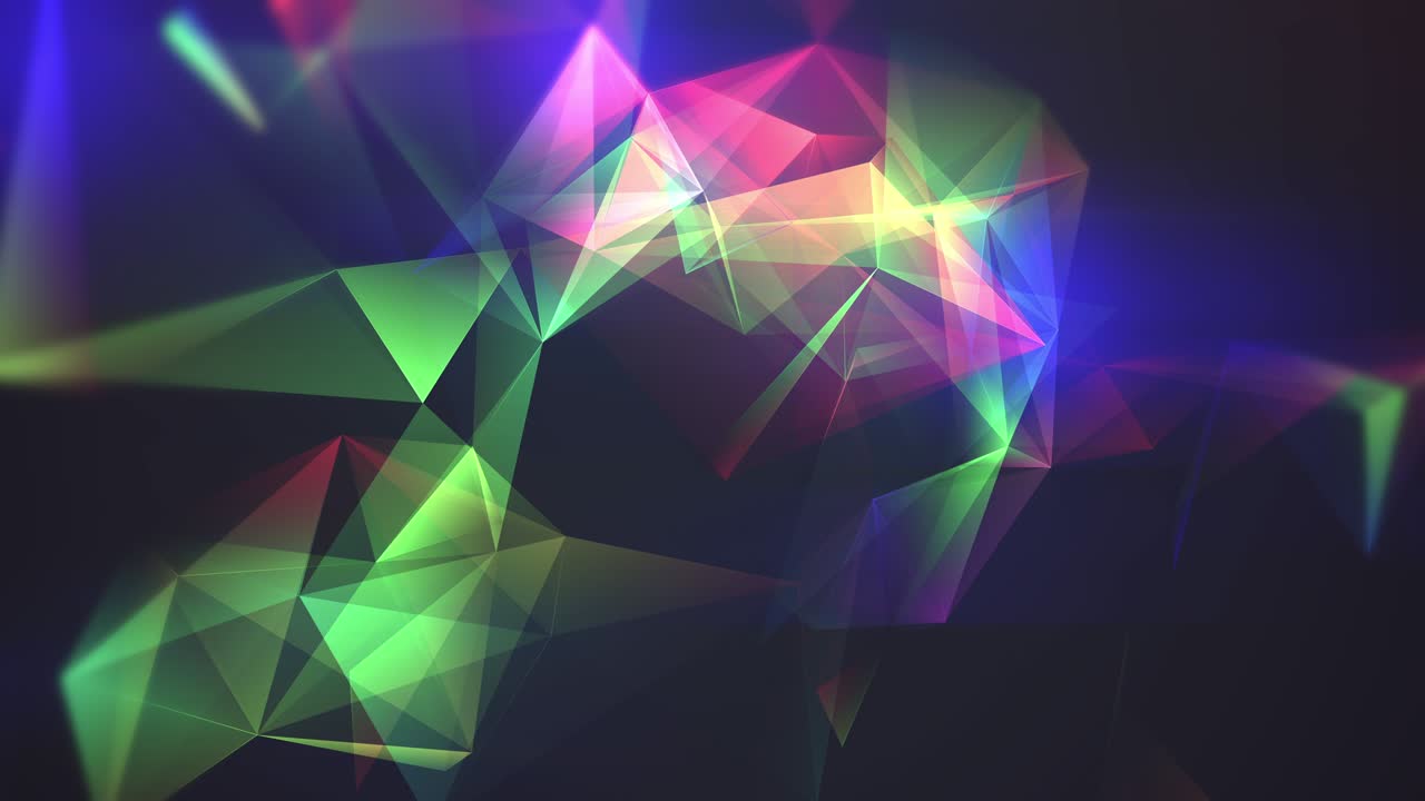 animación abstracta de formas modernas bucle de color