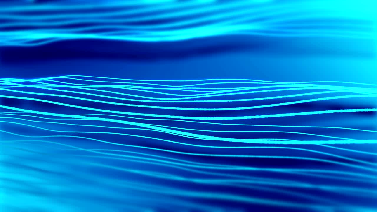 Blue flowing strips move smoothly video
