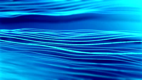 las tiras azules que fluyen se mueven suavemente video