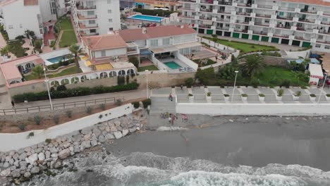 spain malaga nerja beach on a summer cloudy day using a drone and a stabilised action cam-5