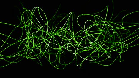 pittura astratta a luce verde