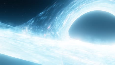 gargantua black hole deep close blue