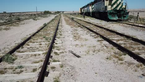 Vista-Aérea-De-Las-Vías-Del-Tren