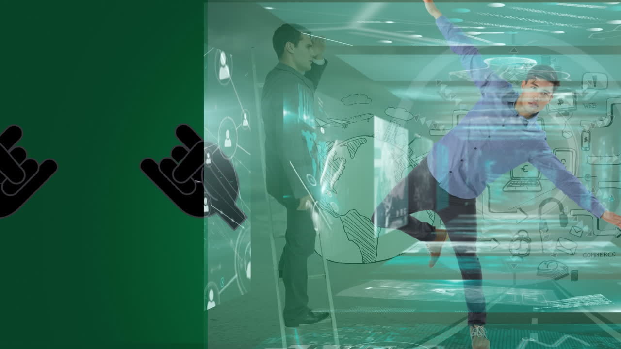 animación del procesamiento de datos sobre una mujer en un coche autónomo