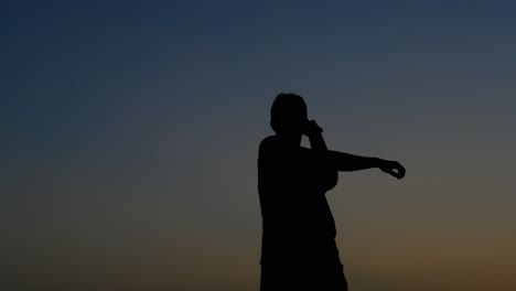 Sports-stretching-movement-silhouette