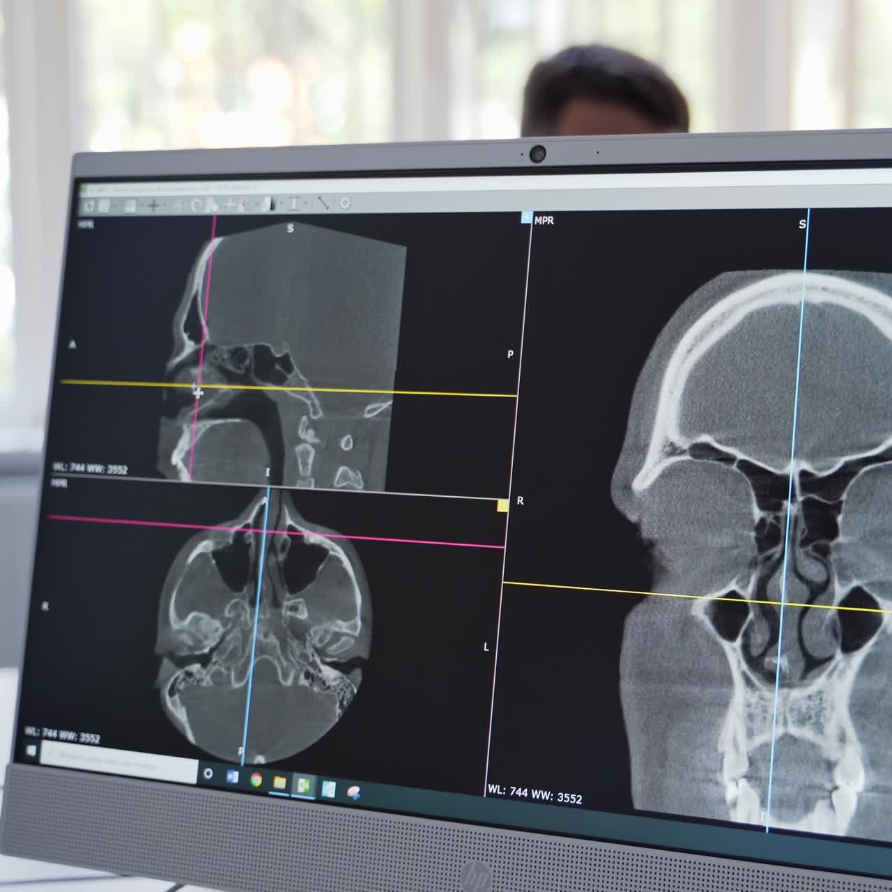 Portrait Of Doctor At Computer