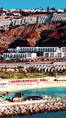 coastal views of gran canaria showcasing beachfront and holiday resorts