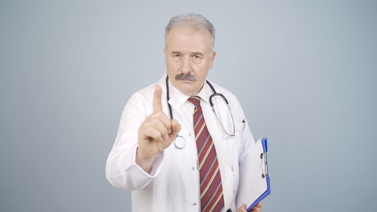 의사 엄격한 경고.