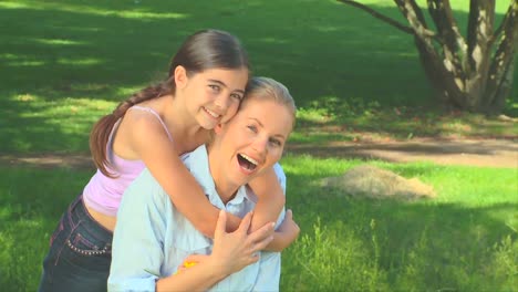 young woman with her daughter