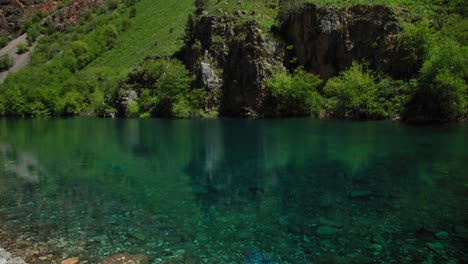 Small-Mountain-Lake-of-blue-color-Urungach