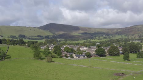 drone shot approaching castleton 06