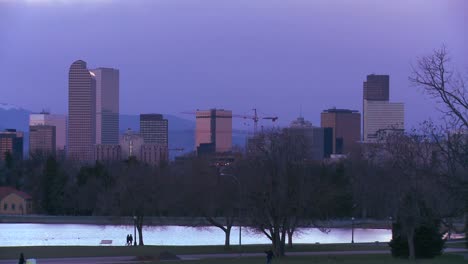 El-Horizonte-De-Denver-Colorado-Horizonte-En-La-Noche