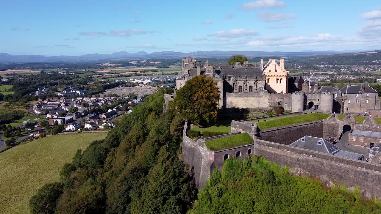 Ripresa cinematografica con drone a Stirling, Scozia