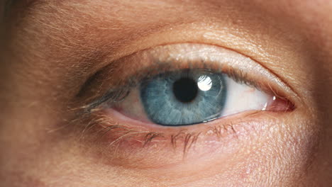 Closeup-of-a-blue-eye,-eyesight