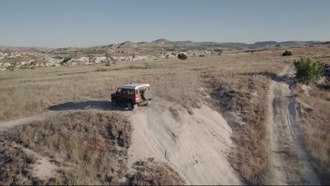 jeep going uphill in turkey