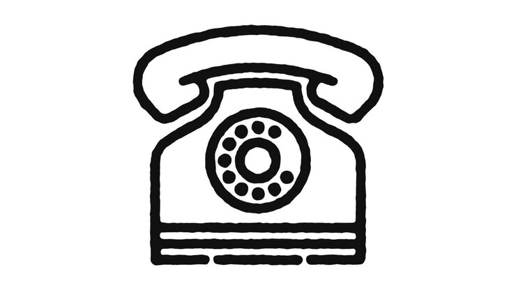 Séquence d'animation d'icône de ligne d'assistance et canal alpha