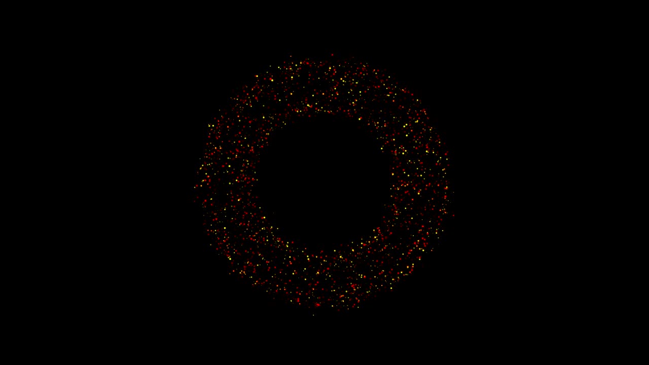 anillo de partículas. fondo de energía