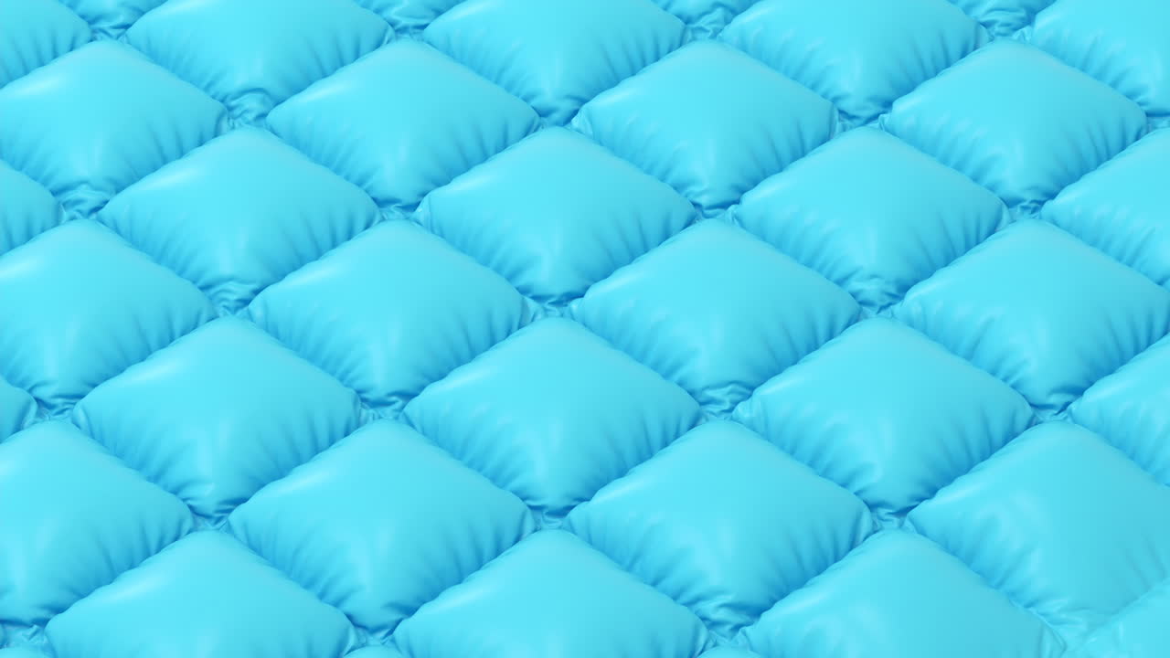 A blue cushion of air, 3d rendering.