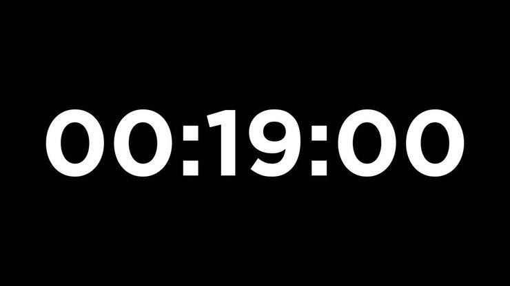 Timers on black background