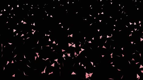 far down tri polygon animation overlay video