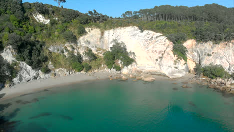 aerial: mares leg, coromandel, new zealand