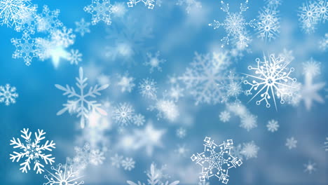 copos de nieve cayendo