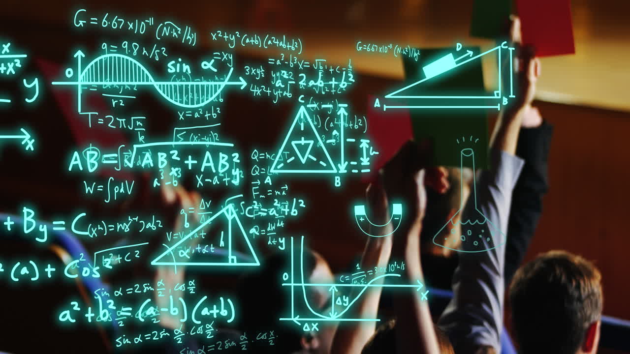 Animation of equations and data processing over diverse students