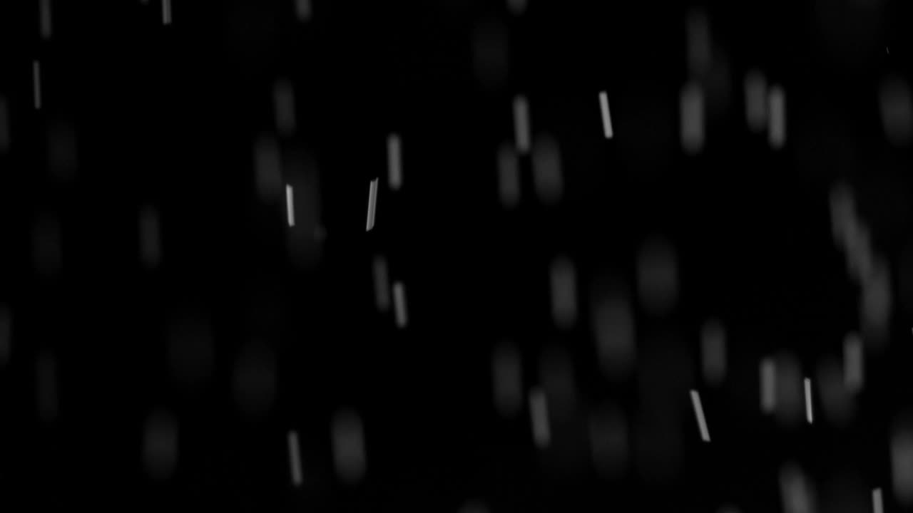 Real rain natural drops falling or snow 4K alpha channel footage. Heavy rainfall, shower, snowfall