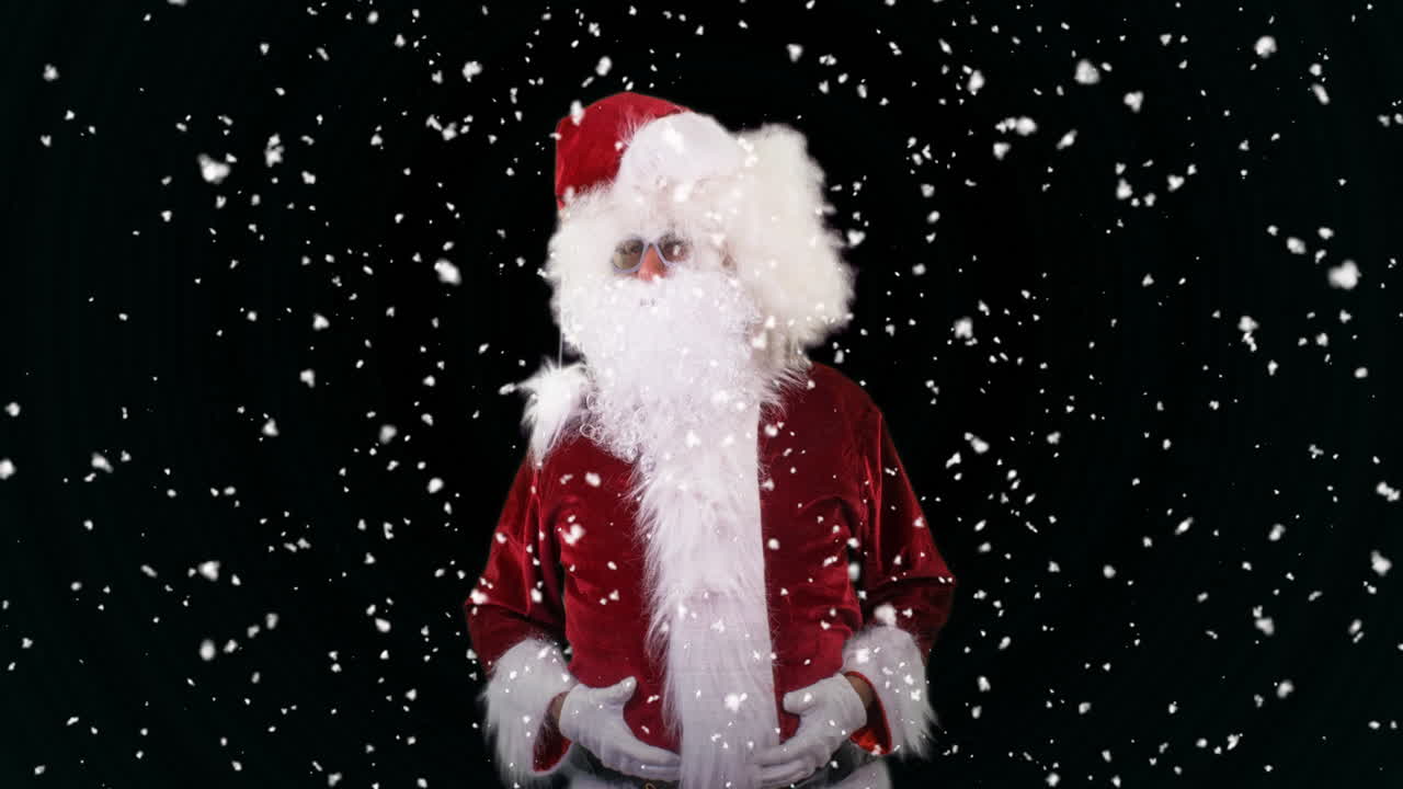 산타클로스 댄스 크리스마스 시간 디스코 촬영