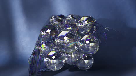 cluster of transparent bubbles