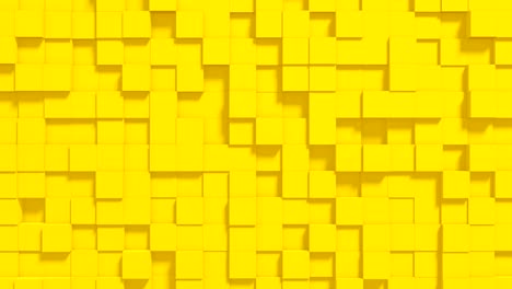 fondo digital geométrico abstracto con cubos de movimiento aleatorio. concepto minimalista moderno para transmisión o sceersaver. animación en bucle 3d.