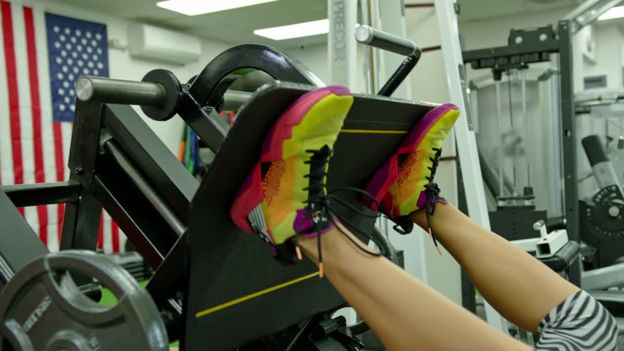 Woman doing sports and fitness training. Leisure concept