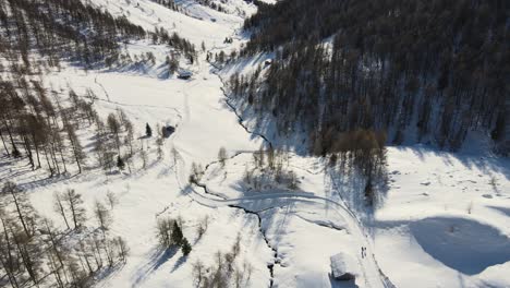 Maravillosa-Fotografía-Aérea-Con-Drones-De-Las-Montañas-Italianas,-Altfasstal