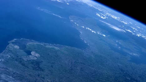 la tierra vista desde el espacio. imágenes de dominio público de la nasa
