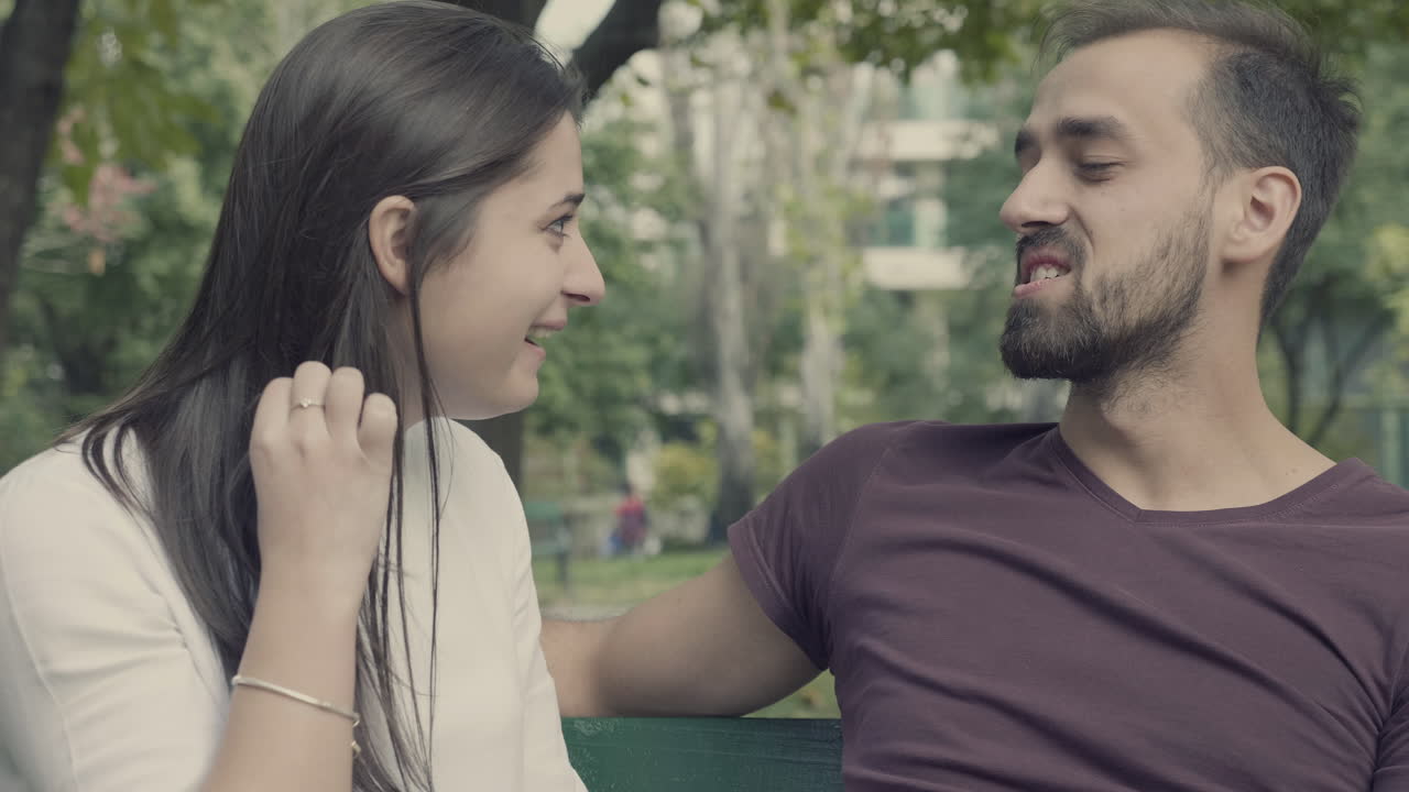 Couple in a conversation