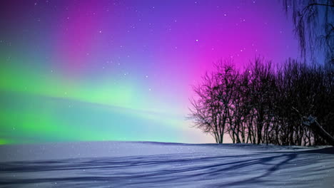 Aurora-Y-Vía-Láctea-Galaxias-Verano-85mm-Suroeste-Cielos-Lapso-De-Tiempo-Amaneceres-Auroras-Boreales-Simuladas