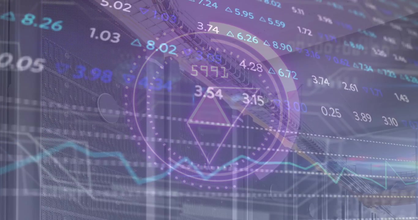 Digital Financial Data and Cryptocurrency Market Analysis Overlay