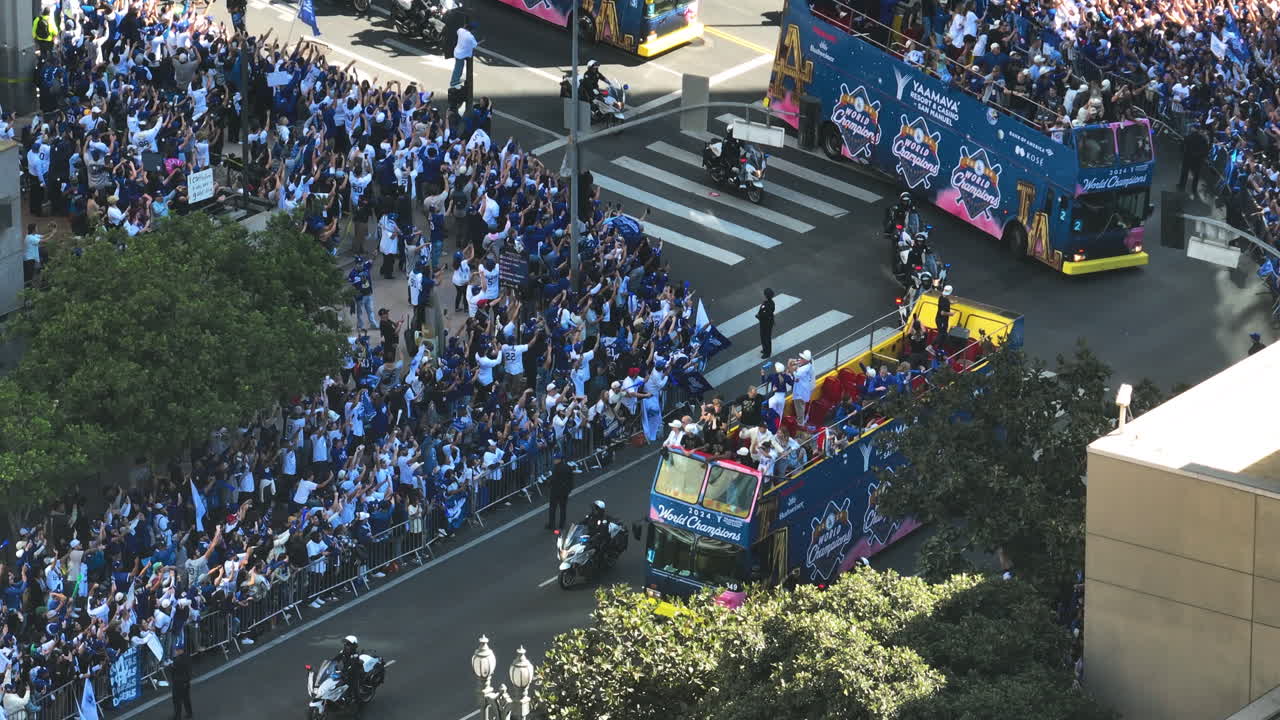 Los Angeles Dodgers World Series Championship Parade Celebration