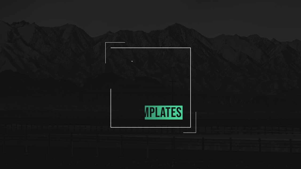 Clean Design Elements with Mountain Backdrop