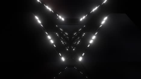 el túnel luminoso futurista