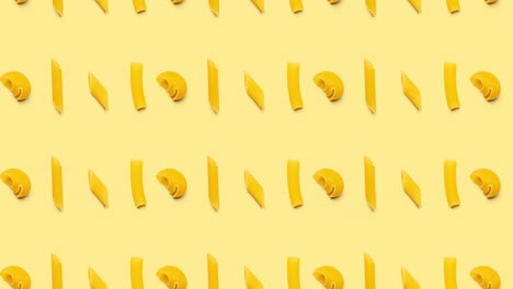 diferentes tipos de fondo de pasta cruda