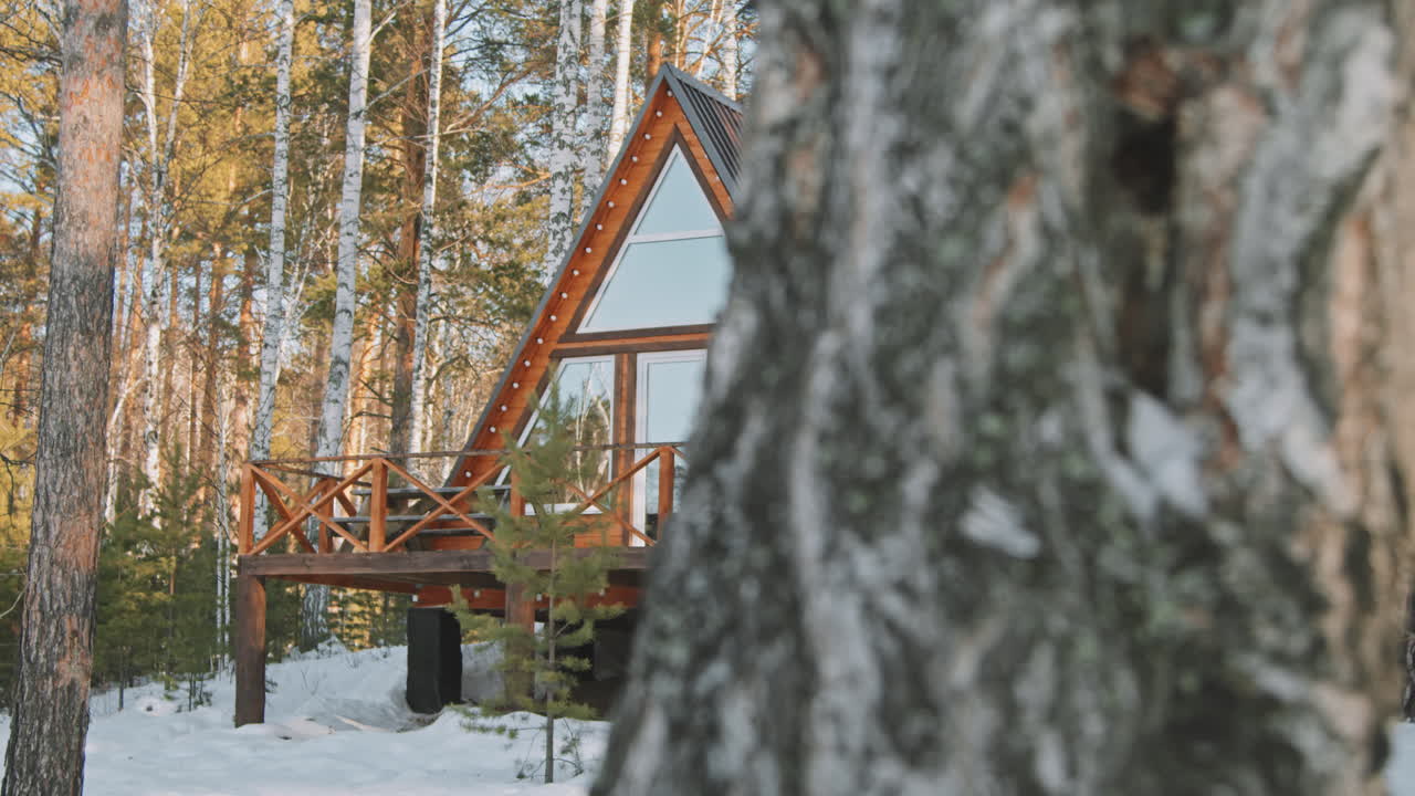A-Frame Cabins in Winter