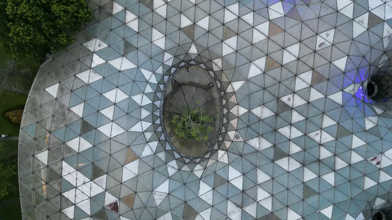 topshot del jardín botánico de perdana en kuala lumpur, malasia