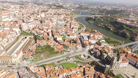 portugal vista aérea do porto principais pontos turísticos da cidade vila nova de gaia e porto douro