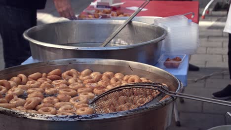 these sweet fried morsels are a traditional street dessert in turkey