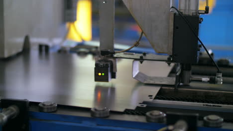 office machinery industrial plant for the production of copper sheet metal in a steel mill factory setting, showcasing industrial processes and metalworking.