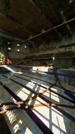 abandoned swimming pool
