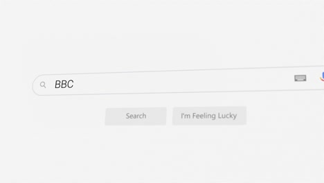 searching for bbc on internet browser