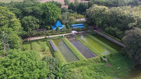 aerial approach to fish farming lakes